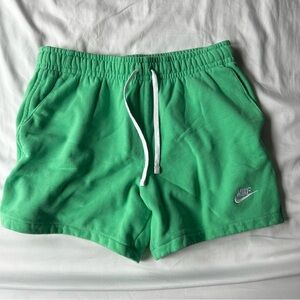 Nike Mint Green Cotton Shorts